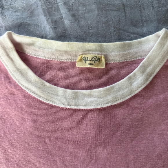 brandy melville pink baby tee - Picture 2 of 2